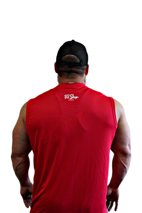 Short Sleeve Red White Logo